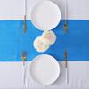 10 Pack Satin Table Runner 12 x 108 Inch Long Bright Silk Smooth Fabric Table Runners for Wedding, Birthday Parties, Banquets Decorations - Lake Blue view 3