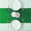 10 Pack Satin Table Runner 12 x 108 Inch Long Bright Silk Smooth Fabric Table Runners for Wedding, Birthday Parties, Banquets Decorations - Green view 3