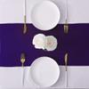 10 Pack Satin Table Runner 12 x 108 Inch Long Bright Silk Smooth Fabric Table Runners for Wedding, Birthday Parties, Banquets Decorations - Purple view 3