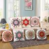 SRHMYJJ Set of 2 Embroidered Cotton Decorative Throw Pillow Jacquard Cushion Embroidery Pillow,Sofa,Chair,Car Use 45cmx45cm view 3
