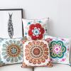 SRHMYJJ Set of 2 Embroidered Cotton Decorative Throw Pillow Jacquard Cushion Embroidery Pillow,Sofa,Chair,Car Use 45cmx45cm view 4