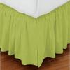 1 Piece Stripe 15" Drop Dust Ruffle Bed Skirt 600TC Egyptian Cotton (Sage, Twin XL) view 1