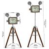 Antique Vibes Victorian Floor Projector Clock On Wooden Tripod Stand Room Corner Decorative Reel Camera Clock Birthday view 1