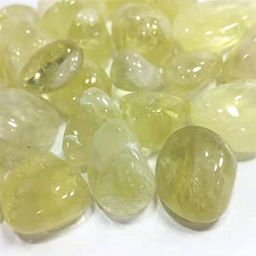Natural Bulk Rock Quartz Crystal Citrine Tumbled Stones for feng Shui 200g 15-20mm