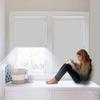 Cordless Roller Blinds for Windows- Fabric Total Blackout Shades for Light Blocking, Heat Insulating, Easy Lift Bottom Up Blinds with Custom Mini and Large Size, Size 38" W x 72" H, Gray-Blackout view 2