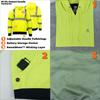 Fieldsheer Hi-Vis Pullover Heated Hoodie for Men with Multi-Zone Heating Elements and Four Heat Settings - ANSI Certified, Hi-Vis - X-Large view 2