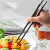 EIERFSKIOT Chopsticks Reusable chop Sticks 5 Pairs Fiberglass Japanese Chopsticks Anti-Skid Pointed Alloy Sushi Chopsticks for Daily Use and Family Dinne(Color:A;Size:24Cm) view 2
