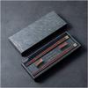 EIERFSKIOT Chopsticks Reusable chop Sticks 2 Pairs Natural Reusable Chopsticks with Holder Japanese Chopsticks Gift Set Adults Lover Chopsticks with Portable Box(Color:and;Size:25Cm) view 1