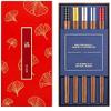EIERFSKIOT Chopsticks Reusable chop Sticks 5 Pairs Colourful Japanese Chopsticks Reusable for Kitchen and Hotel Sushi Noodle Hot Pot Tableware(Color:C) view 1