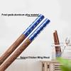 EIERFSKIOT Chopsticks Reusable chop Sticks 5 Pairs Colourful Japanese Chopsticks Reusable for Kitchen and Hotel Sushi Noodle Hot Pot Tableware(Color:C) view 2