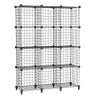 AWTATOS Wire Cube Storage Organizer, Closet Organizers and Storage, Metal 12 Cube Storage Shelves Bookshelf, Portable Closet Clothes Organizer for Bedroom, Home, Office, Black view 1