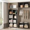 AWTATOS Cube Storage Organizer, 16 Cube Closet Organizer, Stackable Storage Cube Shelves, DIY Portable Closet Clothes Organizer Shelving for Bedroom, Closet, Wardrobe, Bathroom, Black view 4
