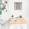 Aihesui Wood Signs Wall Hanging Wall Decoration I Enjoy a Glass of Wine Each Night Signs for Living Room Kitchen Batheroom Bedroom Office School 12x12inch view 3
