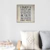 Aihesui Wood Signs Wall Hanging Wall Decoration I Enjoy a Glass of Wine Each Night Signs for Living Room Kitchen Batheroom Bedroom Office School 12x12inch view 4
