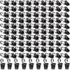 BIHRTC Pack of 100 Curtain Clips Stainless Steel Clips Strong Party Wire Light Holder Black Curtain Clips with Hooks Wide Flat for Shower Photos Light Arts Crafts Display Outdoor Indoor view 1