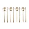 Anseongmachum Brass Flatware Set,4 spoons, 4 chopsticks for 4 People view 1