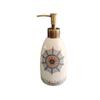Retro Ceramic Soap Dispenser Large Capacity Pump Bottle Lotion Dispenser Suitable for Hotel Family Bathroom (Color : A) view 1