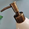 Retro Ceramic Soap Dispenser Large Capacity Pump Bottle Lotion Dispenser Suitable for Hotel Family Bathroom (Color : A) view 3