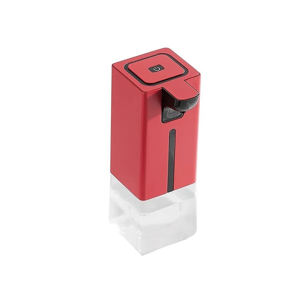 Automatic Sensor Soap Dispenser Waterproof Pump Bottle Multifunctional Lotion Dispenser Suitable for Kitchens Restaurants (Color : Red)