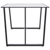 ZQQLVOO Dining Table Rectangular Dining Room Table, Coffee Table, Side Table, for Bar, Living Room, Study, Home, Office,Bistro, 63"x31.5"x29.5" Tempered Glass view 4