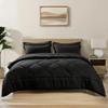 Cozynight Soft Comforter Queen Size Duvet Insert-Lightweight Down Alternative Comforter with Corner Tabs-Fluffy & Breathable & Machine Washable Diamond Stitching (Black,88"X92") view 2