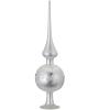Inge Glas Delight White Matt German Glass Christmas Tree Topper 9.9 Inch view 1