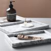 12 x 8 inch Real Natural Marble Vanity Tray, Genuine Marble Storage Tray for Cosmetics/Jewelry, Non-Resin/Non-Ceramic, Dresser Organizer Tray, Bathroom Tray, Home Decor, Kitchen, Coffee Table view 2