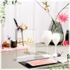 12 Pieces Wood Place Holders Wood Sign Table Number Stands Name Card Holder for Wedding Party Events Decoration(4.6x1.1x1 Inch,White) view 2