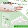 12 Pieces Wood Place Holders Wood Sign Table Number Stands Name Card Holder for Wedding Party Events Decoration(4.6x1.1x1 Inch,White) view 3