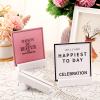 12 Pieces Wood Place Holders Wood Sign Table Number Stands Name Card Holder for Wedding Party Events Decoration(4.6x1.1x1 Inch,White) view 4