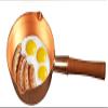 18CM Pure Copper Small Milk Pot Cooking Pot with Wooden Handle Snow Pan Fried Egg Pan (Plain Induction) view 2