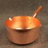 18CM Pure Copper Small Milk Pot Cooking Pot with Wooden Handle Snow Pan Fried Egg Pan (Plain Induction) view 3