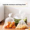 InPoetry 14" x 20" Plastic Produce Bag on a Roll, Clear, Disposable, 350 Bags (1 Roll) view 2