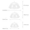 3pcs Food Storage Cover Acrylic Dish Covers for Cake Snacks and Desserts and Insulated for Kitchen Food Preservation view 2