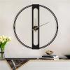 Clock Gold Wall Clock, Electronic Wall Clock Made lron, Wall Clocks This Decorative Wall Clock Used to Decorate Bedroom, Dining Room, Living Room 20 Inch,28 Inch view 2