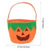 DOITOOL 4-Pack Halloween Candy Bag Non-Woven Pumpkin Pouch for Party Favor Storage Toys (Cartoon Design) view 3