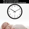 Clock Wall Clock Non-Ticking Silent Battery Operated Round Wall Clock Simple Style Decor Clock for Home/Office/School/Kitchen,10 Inch/ 12 Inch view 2