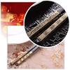EIERFSKIOT Chopsticks Reusable chop Sticks 10 Pairs Fiberglass Chopsticks Non Slip Long Chinese Sushi Chopsticks Adults Tableware Reusable Alloy Chinese Chopsticks(Color:Gold;Size:27.2Cm) view 3