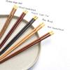 EIERFSKIOT Chopsticks Reusable chop Sticks 10 Pairs Reusable Chopsticks Gift Set Chinese Chopsticks with Brass Head Handmade Box Kitchen and Hotel Tableware(Color:A) view 3