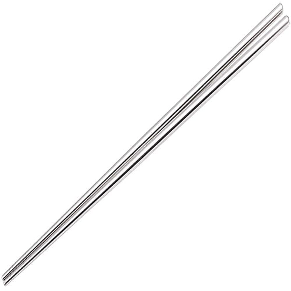 EIERFSKIOT Chopsticks Reusable chop Sticks Metal Chopsticks Reusable 36Cm Length Long Stainless Steel Chopsticks for Hot Pot Frying Cooking Noodle Non Slip(Size:36Cm)