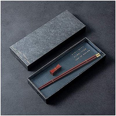 EIERFSKIOT Chopsticks Reusable chop Sticks Reusable Chopsticks with Holder Chinese Chopsticks Gift Box for Sushi Noodle Asian Tableware(Color:D;Size:25Cm)