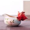 JINCAN Enamel porcelain color semi-automatic goldfish kung fu ceramic cup tea set creative personality Chinese cup view 4