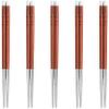 EIERFSKIOT Chopsticks Reusable chop Sticks Reusable Metal Chopsticks Food Grade Stainless Steel Chopstick 5 Pairs for Sushi Noodle Hot Pot Lightweight Travel(Color:C;Size:25Cm) view 1