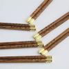 EIERFSKIOT Chopsticks Reusable chop Sticks Reusable Metal Chopsticks Food Grade Stainless Steel Chopstick 5 Pairs for Sushi Noodle Hot Pot Lightweight Travel(Color:C;Size:25Cm) view 4