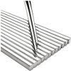 EIERFSKIOT Chopsticks Reusable chop Sticks Reusable Chopsticks Food Grade Stainless Steel Chopstick 5 Pairs for Sushi Noodle Rice Lightweight Travel Non Slip(Color:C;Size:23Cm) view 1