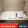 LYLFF Bathtub Cover Thermal Bath Tray, Dustproof Folding Dustproof Board Bathtub Thermal Insulation Cover, Bath Cover, Shutters Bathtub Cover White PVC (Size : 170x70x0.6cm) view 2