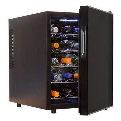 Koolatron 20 Bottle Wine Fridge Freestanding Wine Cooler with Glass Door, 1.7 Cu Ft (48L), Beverage Can Refrigerator, Digital Temperature Control, Ideal for White, Red & Sparkling Wine, Champagne