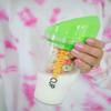 CRUNCHCUP Bundle & Save 15% on Two Portable Cereal Tumblers - No Spoon, No Bowl, It's Cereal on the Go [Green & Pink] view 3