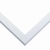 37x21 Frame White Real Wood Picture Frame Width 0.75 Inches | Interior Frame Depth 0.5 Inches | Bianca Mid Century Photo Frame Complete with UV Acrylic, Foam Board Backing & Hanging Hardware view 2