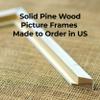 37x21 Frame White Real Wood Picture Frame Width 0.75 Inches | Interior Frame Depth 0.5 Inches | Bianca Mid Century Photo Frame Complete with UV Acrylic, Foam Board Backing & Hanging Hardware view 3